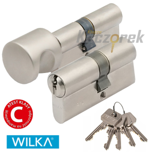 Wkładka Wilka 306 - K423 30/50 + 50G/30 w systemie 1 klucza nikiel